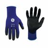 Ge PU Dipped Gloves, 18 GA, Gray, 1Pair, M GG206MC